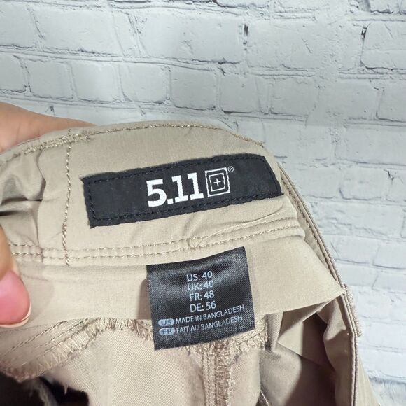 5.11 Tactical Apex Shorts 11' Men's Size 40 Khaki Tan Flex-Tac 73334 Outdoor - Picture 11 of 14
